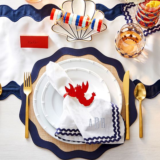 Ric Rac Napkins, Set of 4