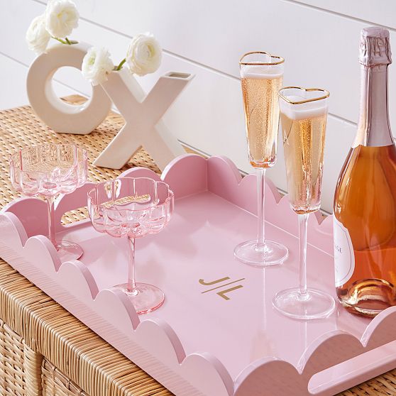 Heart Champagne Glasses, Set of 2