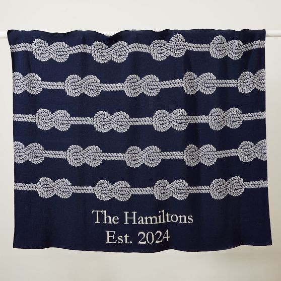 Custom Knit Throw Blanket