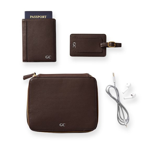 Faux Leather Passport Case