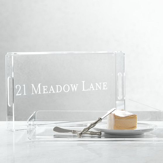 Etched Acrylic Serving Tray