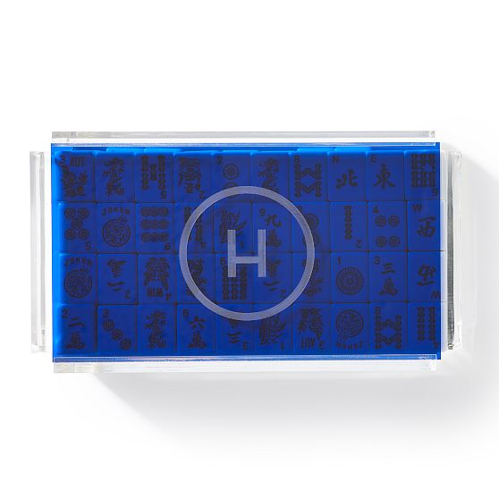 Acrylic American Mahjong Tile &amp; Rack Set