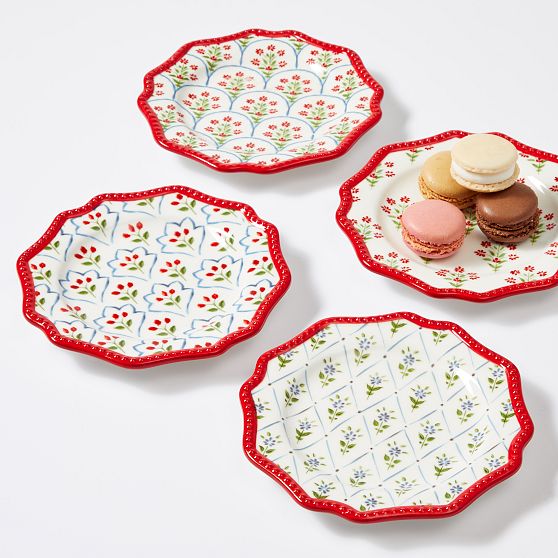 Mark &amp; Graham x Pencil &amp; Paper Co. Appetizer Plates, Set of 4