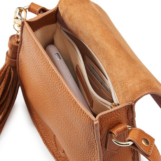 Suede Saddle Crossbody