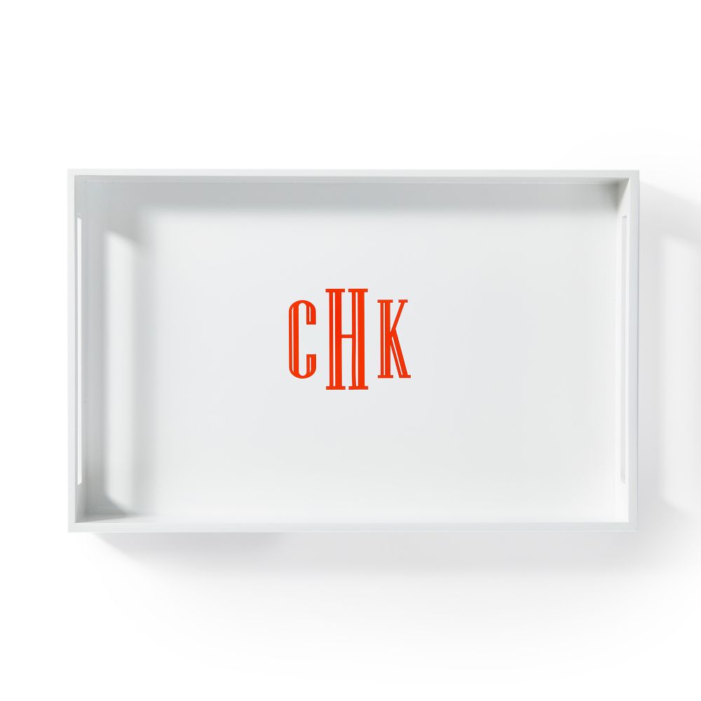 Open Side Lacquer Serving Tray by Mark & Graham