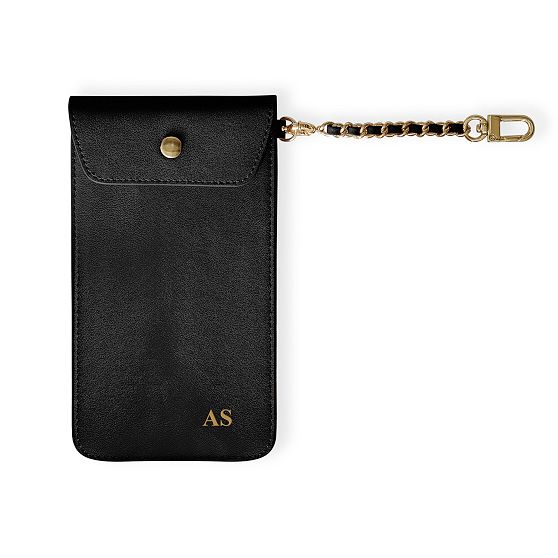 Chain Strap Leather Power Bank Case