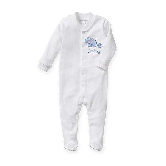 Embroidered Baby Footie