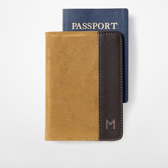 Jack Waxed Canvas Passport Case | Mark and Graham