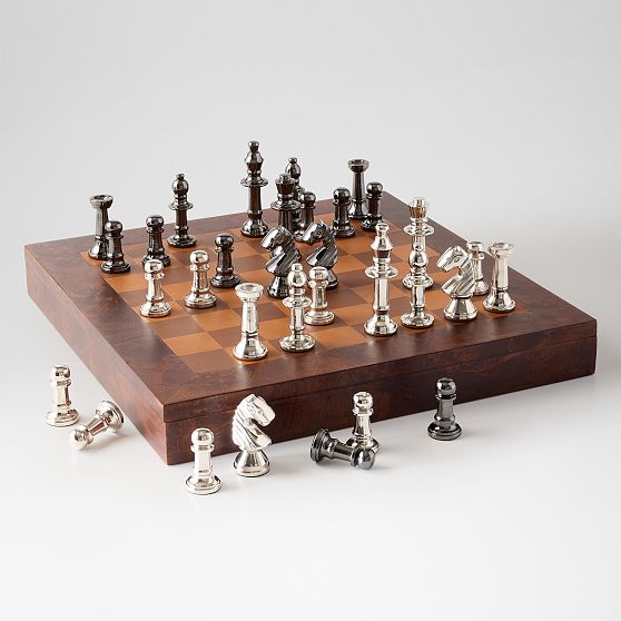 Burlwood Chess Set