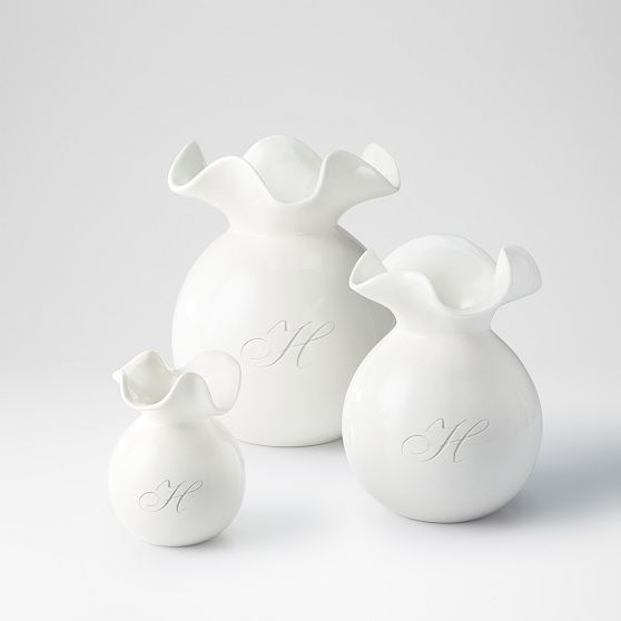 Ruffle Ceramic Vase