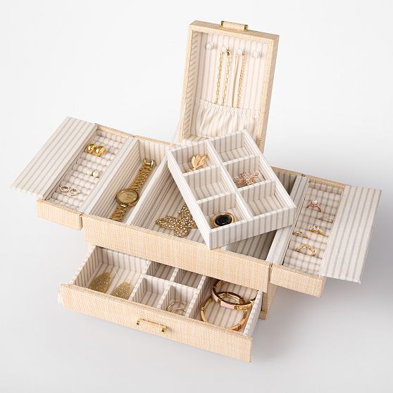 Raffia Jewellery Box