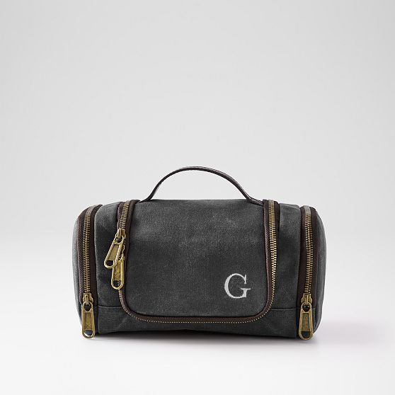 Jack Waxed Canvas Hanging Toiletry Bag