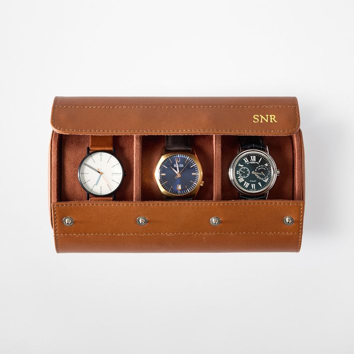 Mercer Waxed Canvas Travel Watch Roll | Mark and Graham