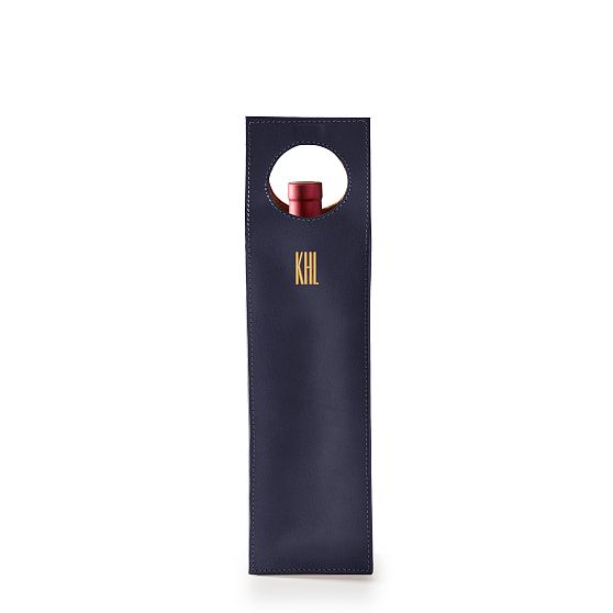 Leather Wine Tote