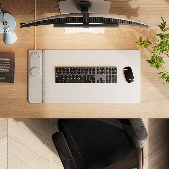 Journey Wireless Charging Desk Mat with Phone Stand
