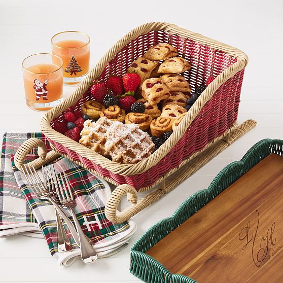 Holiday Sleigh Serving Basket