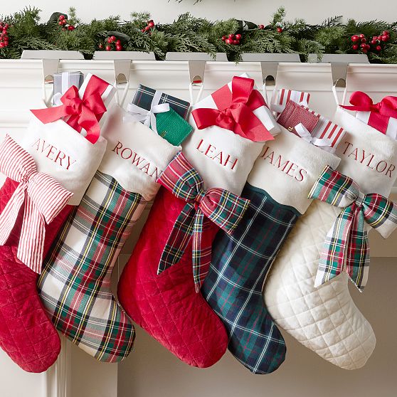 Quilted Bow Stocking