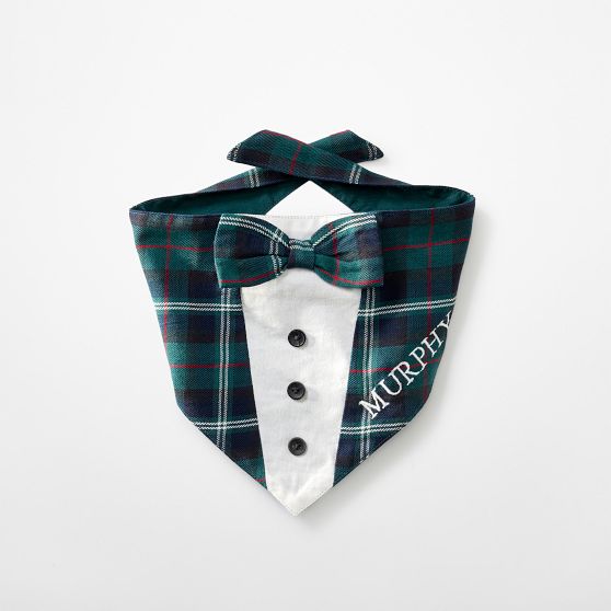 Holiday Tuxedo Dog Bandana