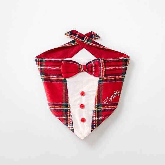 Holiday Tuxedo Dog Bandana