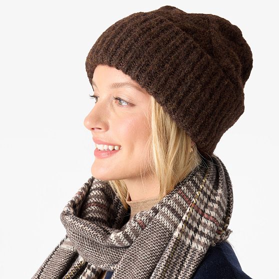 Italian Woven Cotton Plaid Scarf