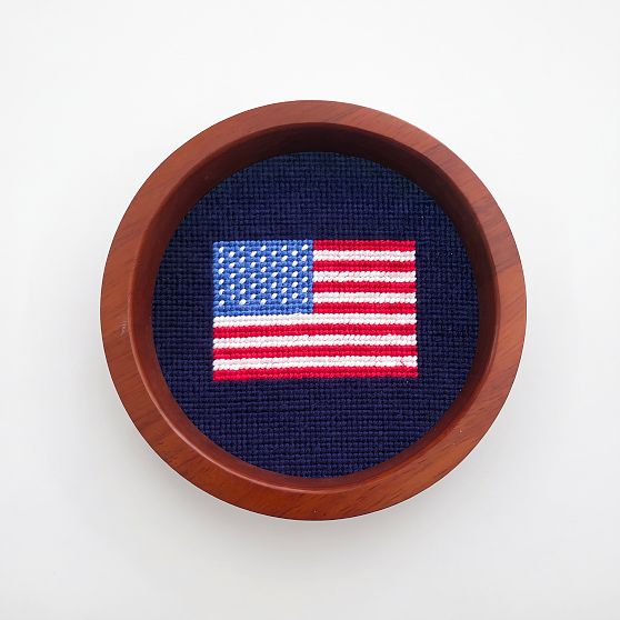 Smathers &amp; Branson Needlepoint Wine Coaster