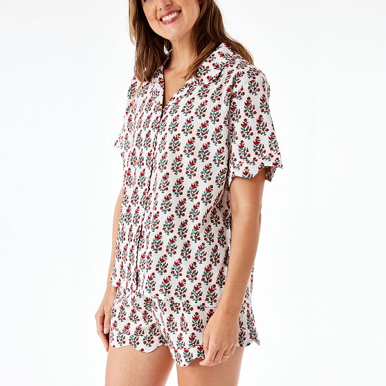 Block Print Short Pajama Set