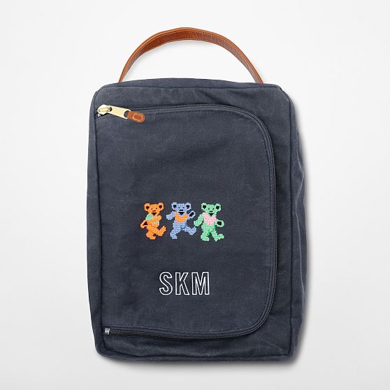 Smathers &amp; Branson Needlepoint Golf Shoe Bag