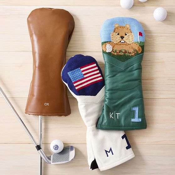 Graham Leather Golf Headcovers, Set of 3
