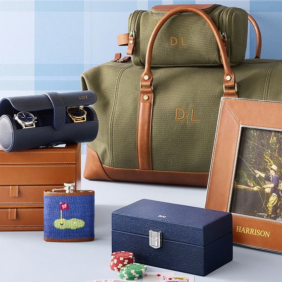Graham Canvas and Leather Travel Pouch
