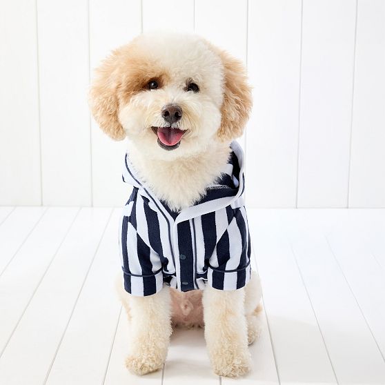 Cabana Stripe Terry Dog Robe | Mark and Graham