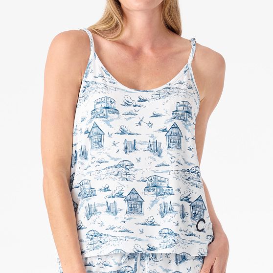 Patterned Cami and Pants Pajama Set