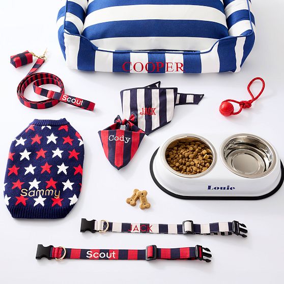 Cabana Stripe Dog Collar