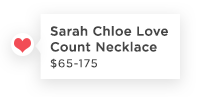 Sarah Chloe Love Count&trade; Necklace