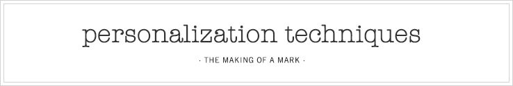 Personalization Techniques