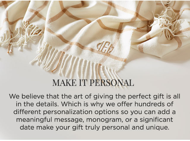 Make It Personal